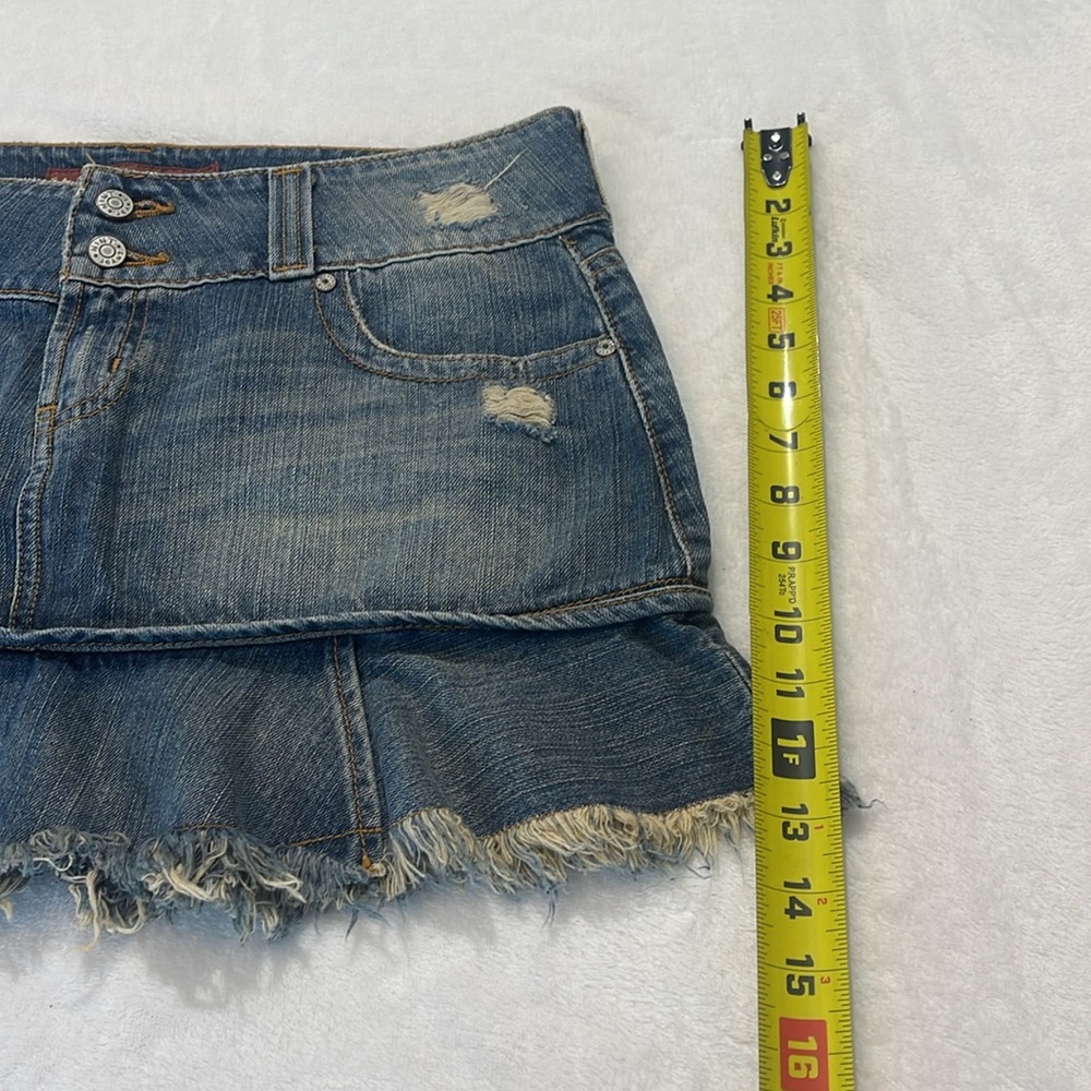 HINT JEANS MINI SKIRT. SIZE 11 JRS. - Picture 2 of 7